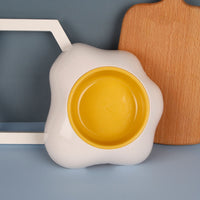 HKM-3873597 Creative Pet Egg Yolk Bowl - Single & Double Options for Your Furry Friend