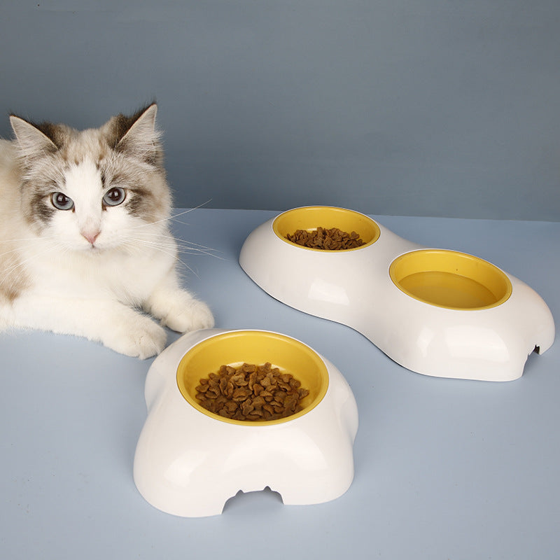 HKM-3873597 Creative Pet Egg Yolk Bowl - Single & Double Options for Your Furry Friend