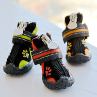 HKM-3874237 Comfortable Waterproof Suede Cotton Shoes for Medium and Large Dogs - Non-Slip and Warm