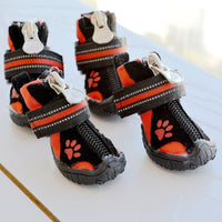 HKM-3874237 Comfortable Waterproof Suede Cotton Shoes for Medium and Large Dogs - Non-Slip and Warm