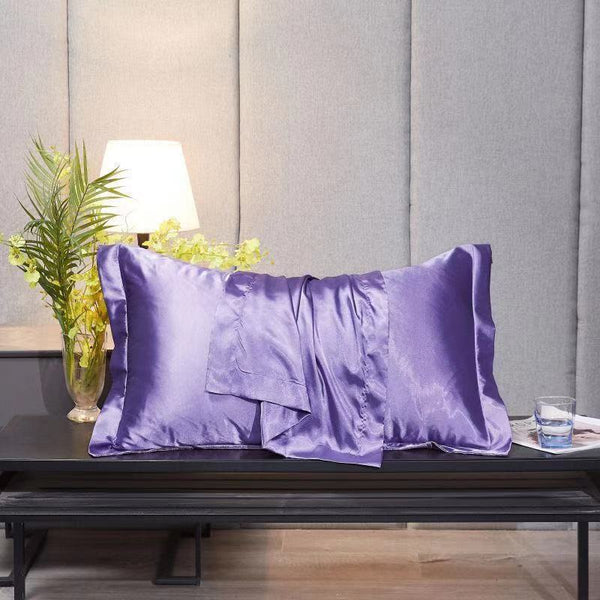 HKM-387475 Ice Silk Pillowcases in Various Colors and Sizes for Double Long Pillow and Square Pillow
