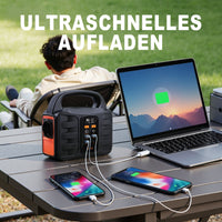 HKM-387475 Portable Power Station T101, 99Wh Lithium Battery Backup with AC, DC, USB Outputs for Camping, Travel, and Emergencies