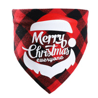 HKM-3875005 Plaid Dog Triangle Bandana Towel for Winter – Cotton Material, Available in Multiple Color Options