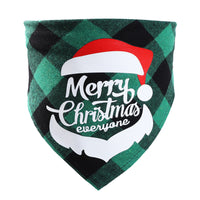 HKM-3875005 Plaid Dog Triangle Bandana Towel for Winter – Cotton Material, Available in Multiple Color Options