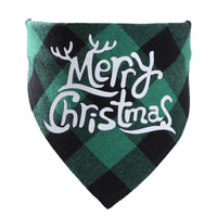 HKM-3875005 Plaid Dog Triangle Bandana Towel for Winter – Cotton Material, Available in Multiple Color Options