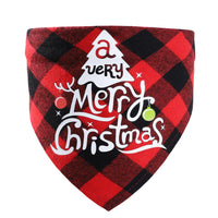 HKM-3875005 Plaid Dog Triangle Bandana Towel for Winter – Cotton Material, Available in Multiple Color Options