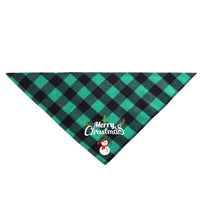 HKM-3875005 Plaid Dog Triangle Bandana Towel for Winter – Cotton Material, Available in Multiple Color Options