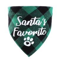 HKM-3875005 Plaid Dog Triangle Bandana Towel for Winter – Cotton Material, Available in Multiple Color Options