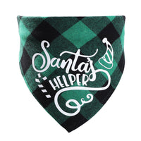 HKM-3875005 Plaid Dog Triangle Bandana Towel for Winter – Cotton Material, Available in Multiple Color Options