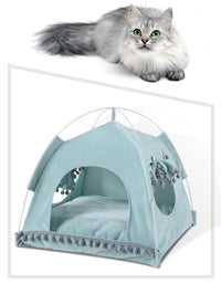 HKM-3877437 Cozy Bite-Resistant Flannel Nest House for Small Pets