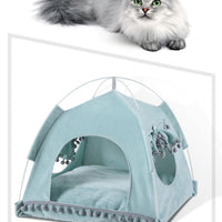 HKM-3877437 Cozy Bite-Resistant Flannel Nest House for Small Pets