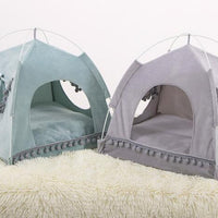 HKM-3877437 Cozy Bite-Resistant Flannel Nest House for Small Pets