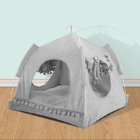 HKM-3877437 Cozy Bite-Resistant Flannel Nest House for Small Pets