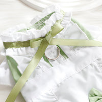 HKM-3877949 Cotton Princess Skirt for Small Dogs and Cats in Black and Green