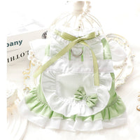 HKM-3877949 Cotton Princess Skirt for Small Dogs and Cats in Black and Green
