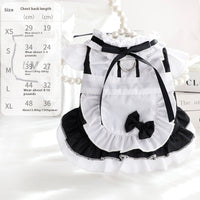 HKM-3877949 Cotton Princess Skirt for Small Dogs and Cats in Black and Green