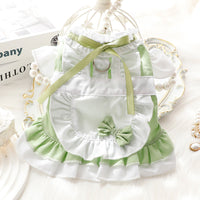 HKM-3877949 Cotton Princess Skirt for Small Dogs and Cats in Black and Green