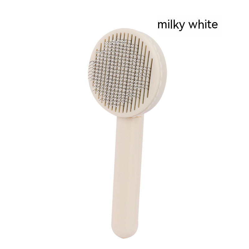 HKM-3878973 Self-Cleaning Round Head Pet Comb for Dogs - Available in Multiple Colors