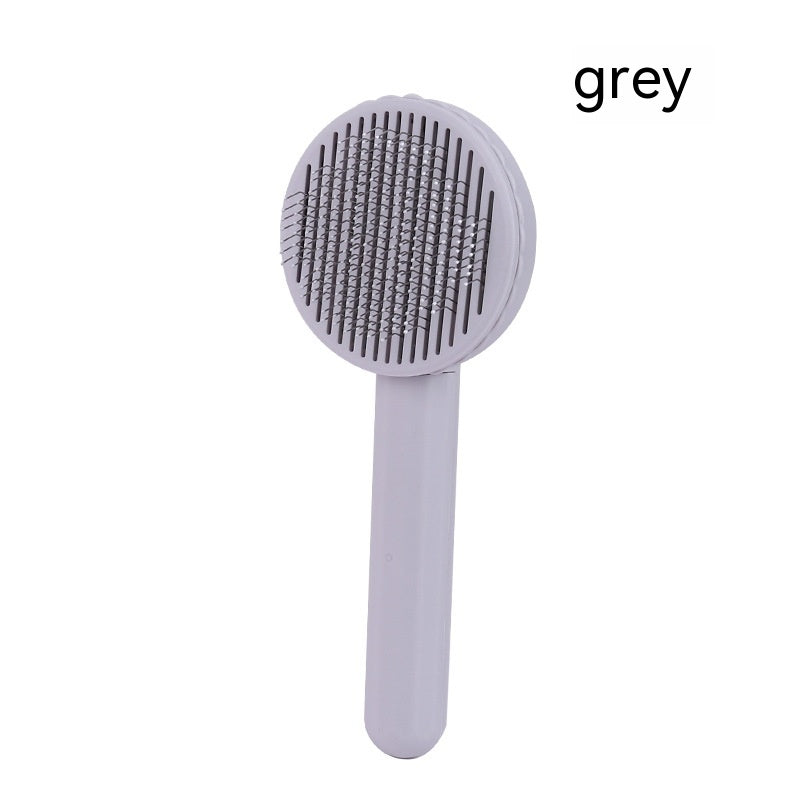HKM-3878973 Self-Cleaning Round Head Pet Comb for Dogs - Available in Multiple Colors