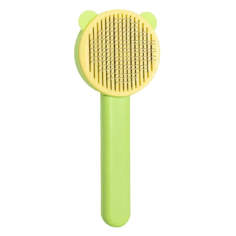 HKM-3878973 Self-Cleaning Round Head Pet Comb for Dogs - Available in Multiple Colors