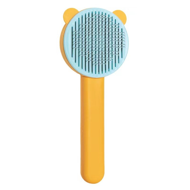 HKM-3878973 Self-Cleaning Round Head Pet Comb for Dogs - Available in Multiple Colors