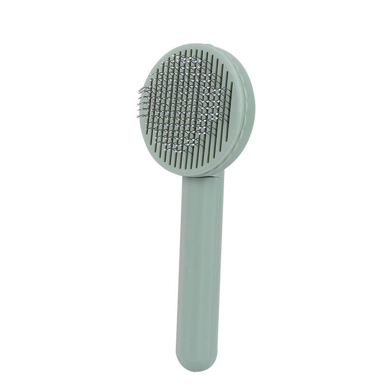 HKM-3878973 Self-Cleaning Round Head Pet Comb for Dogs - Available in Multiple Colors