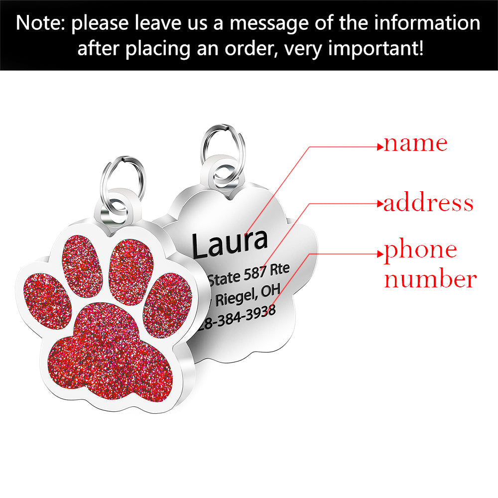 HKM-3879229 Customized Stainless Steel Bone Dog ID Tag for Pets - Engraved with Pet ID Information