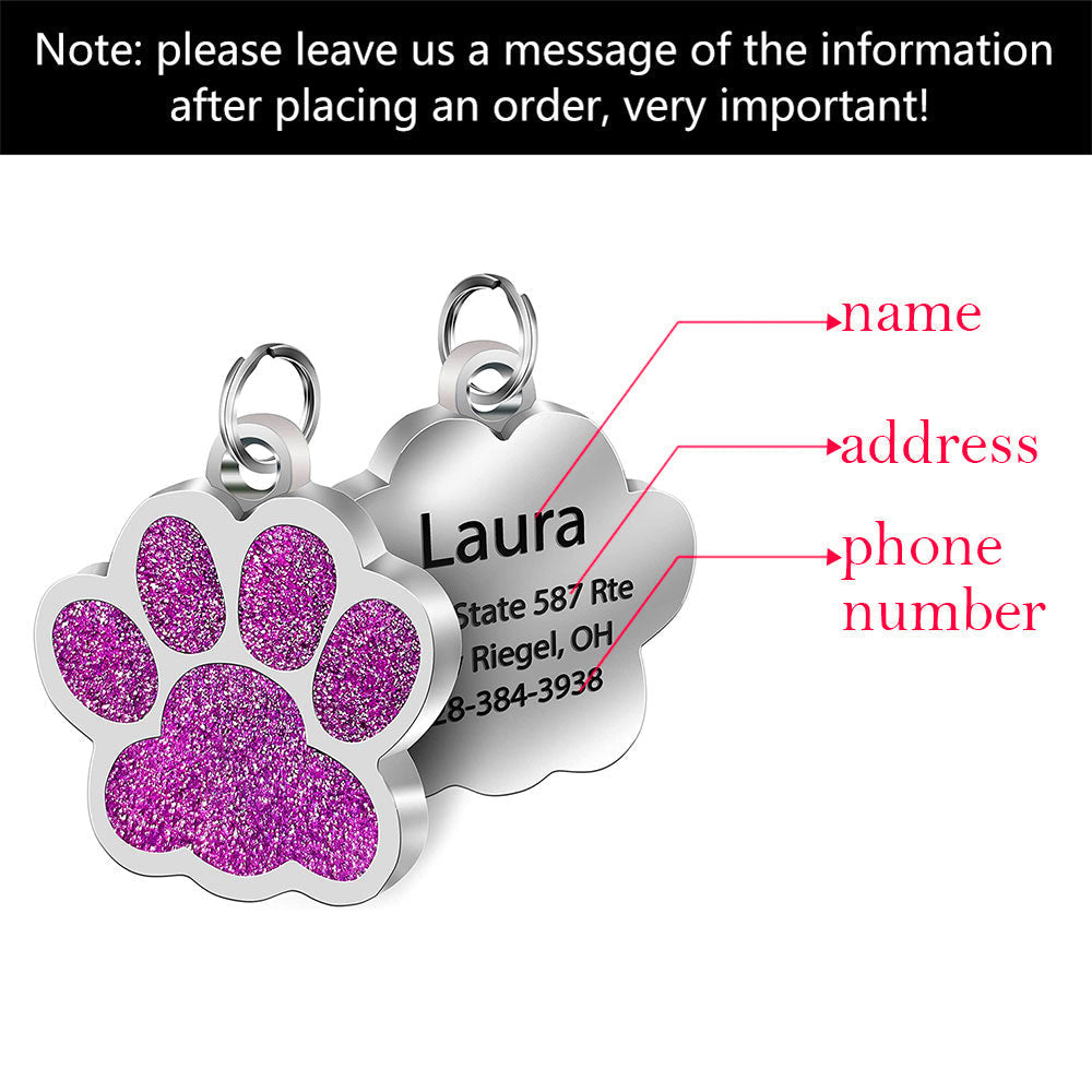 HKM-3879229 Customized Stainless Steel Bone Dog ID Tag for Pets - Engraved with Pet ID Information