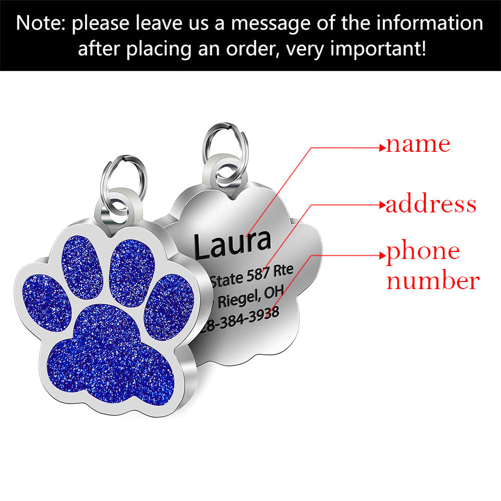 HKM-3879229 Customized Stainless Steel Bone Dog ID Tag for Pets - Engraved with Pet ID Information