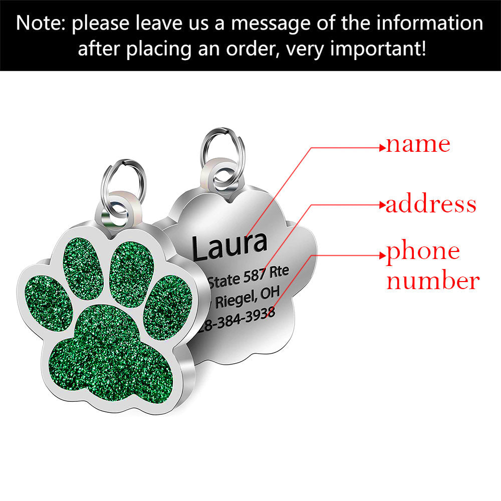 HKM-3879229 Customized Stainless Steel Bone Dog ID Tag for Pets - Engraved with Pet ID Information