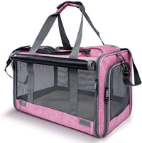 HKM-3879613 Portable Pet Shoulder Crossbody Handbag for Dogs and Cats - Fashion Minimalist, Breathable Oxford Material, Available in Blue, Pink, Gray, Black