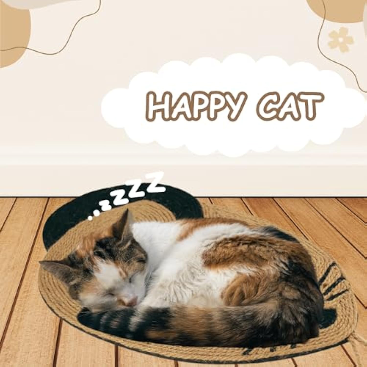HKM-3880637 Durable Mouse-Shaped Cat Scratch Pad Made of Sisal and EVA for Indoor Use