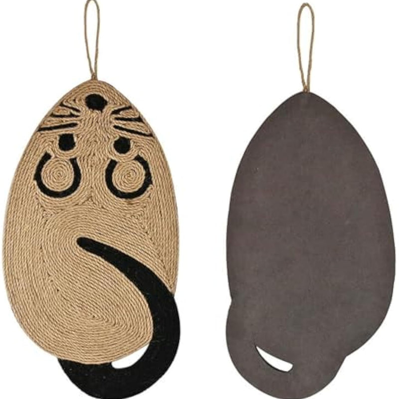 HKM-3880637 Durable Mouse-Shaped Cat Scratch Pad Made of Sisal and EVA for Indoor Use