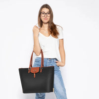 HKM-388115 15.6-Inch Oxford Laptop Handbag for Women - Stylish Office Tote with Large Capacity