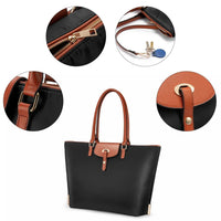 HKM-388115 15.6-Inch Oxford Laptop Handbag for Women - Stylish Office Tote with Large Capacity