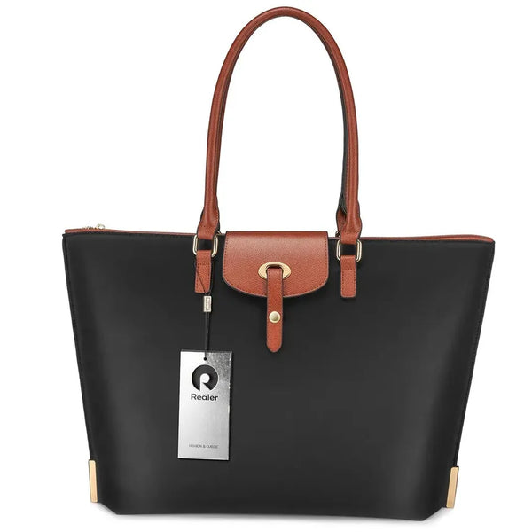 HKM-388115 15.6-Inch Oxford Laptop Handbag for Women - Stylish Office Tote with Large Capacity