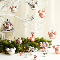 HKM-388179 Christmas Ornaments Set - Reindeer, Gingerbread Man, and Bear Charms in Various Colors