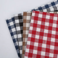 HKM-388243 Small Square Grid Polyester Fabric for Cushion Covers, Bags, and Accessories - 150cm Width