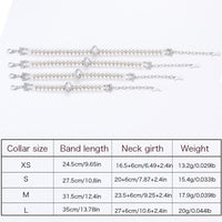 HKM-3882941 Elegant Pearl Necklace Collar for Small and Medium-Sized Dogs with Extension Chain
