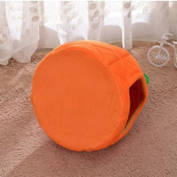 HKM-3883197 Cozy Cloth Pet Bed with Anti-Slip Options in Vibrant Orange and Fruit Designs