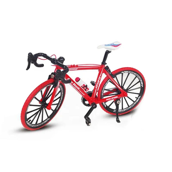 HKM-388371 1:10 Scale Diecast Mini Bike Model for Kids - Metal Miniature Simulation Bike Toy