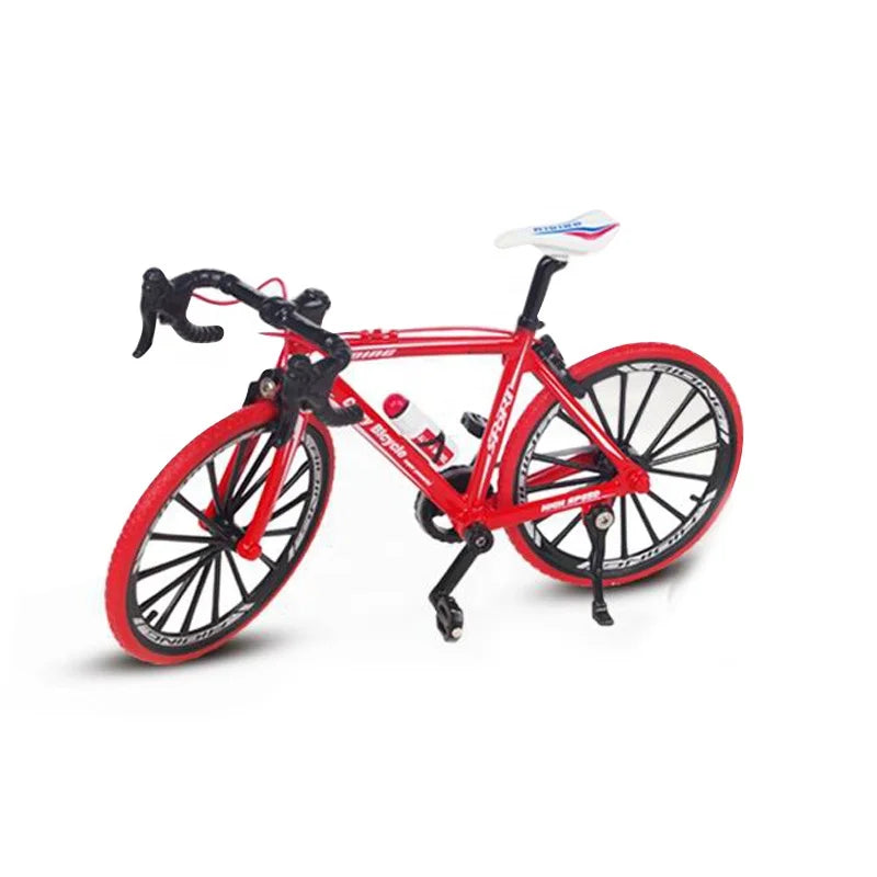 HKM-388371 1:10 Scale Diecast Mini Bike Model for Kids - Metal Miniature Simulation Bike Toy