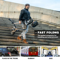 HKM-388435 250W Electric Folding Scooter, 15Ah Battery, 10-inch Tires, Dual Suspension, Max Speed 25km/h, Range 40km