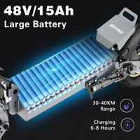 HKM-388435 250W Electric Folding Scooter, 15Ah Battery, 10-inch Tires, Dual Suspension, Max Speed 25km/h, Range 40km
