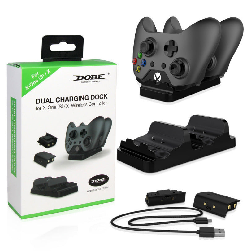 HKM-388435 Dual Battery Charging Kit for Xbox One Controllers - Includes Charger and Two Batteries