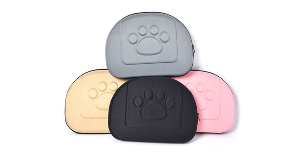 HKM-3885373 Foldable Portable Pet Cage for Small and Medium Dogs - Pink, Beige, Gray - Lightweight EVA Foam Design