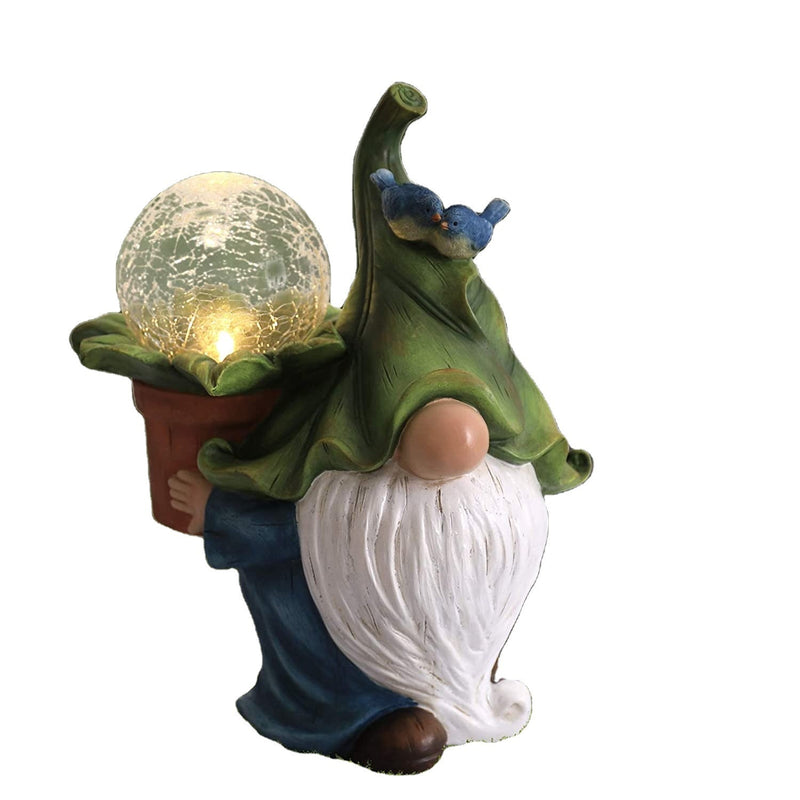 HKM-388691 Dwarf White Beard Resin Garden Statue - Creative Animal Ornament for Outdoor Decor