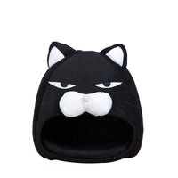 HKM-3887165 Cozy Cat House Bed with Removable Litter Mat, Plush Nest for Small and Medium Pets