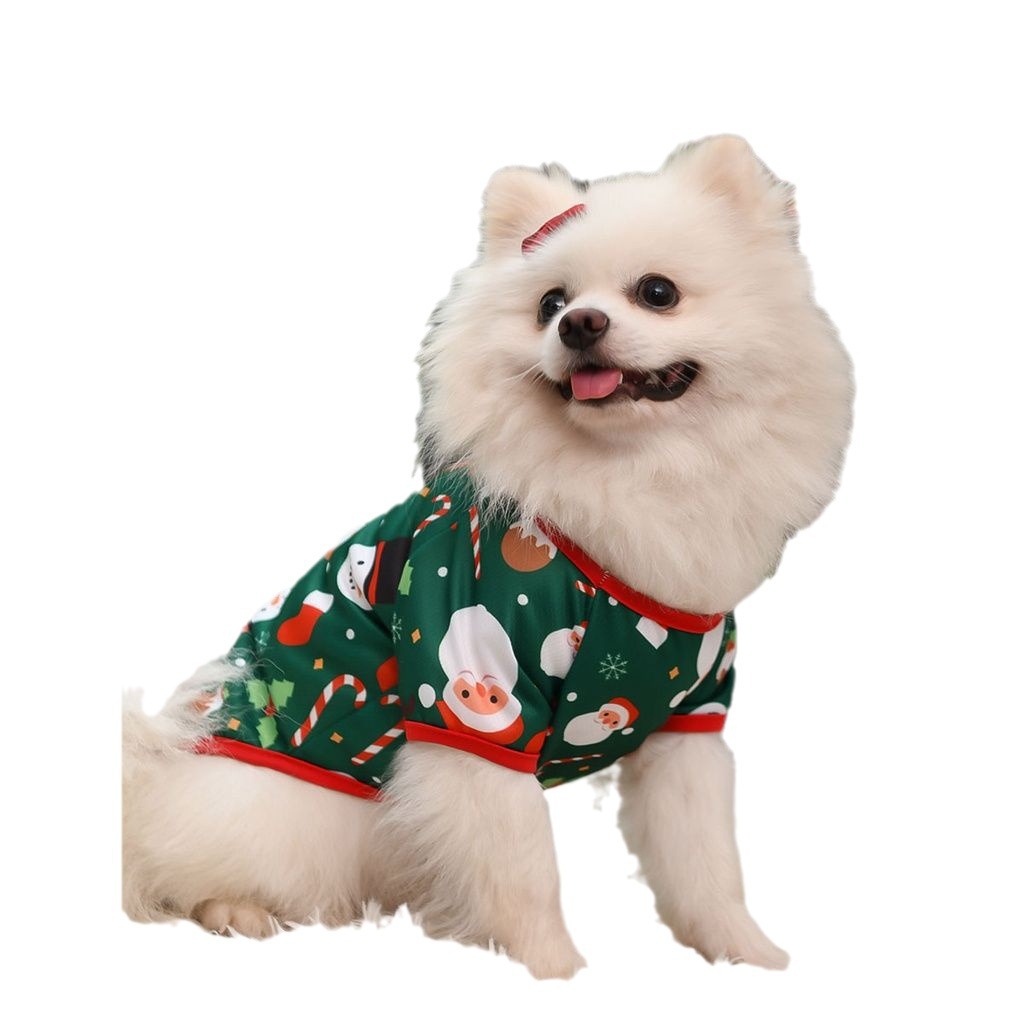 HKM-3887677 Universal White Polyester Pet Clothing for Cats and Dogs in European and American Style
