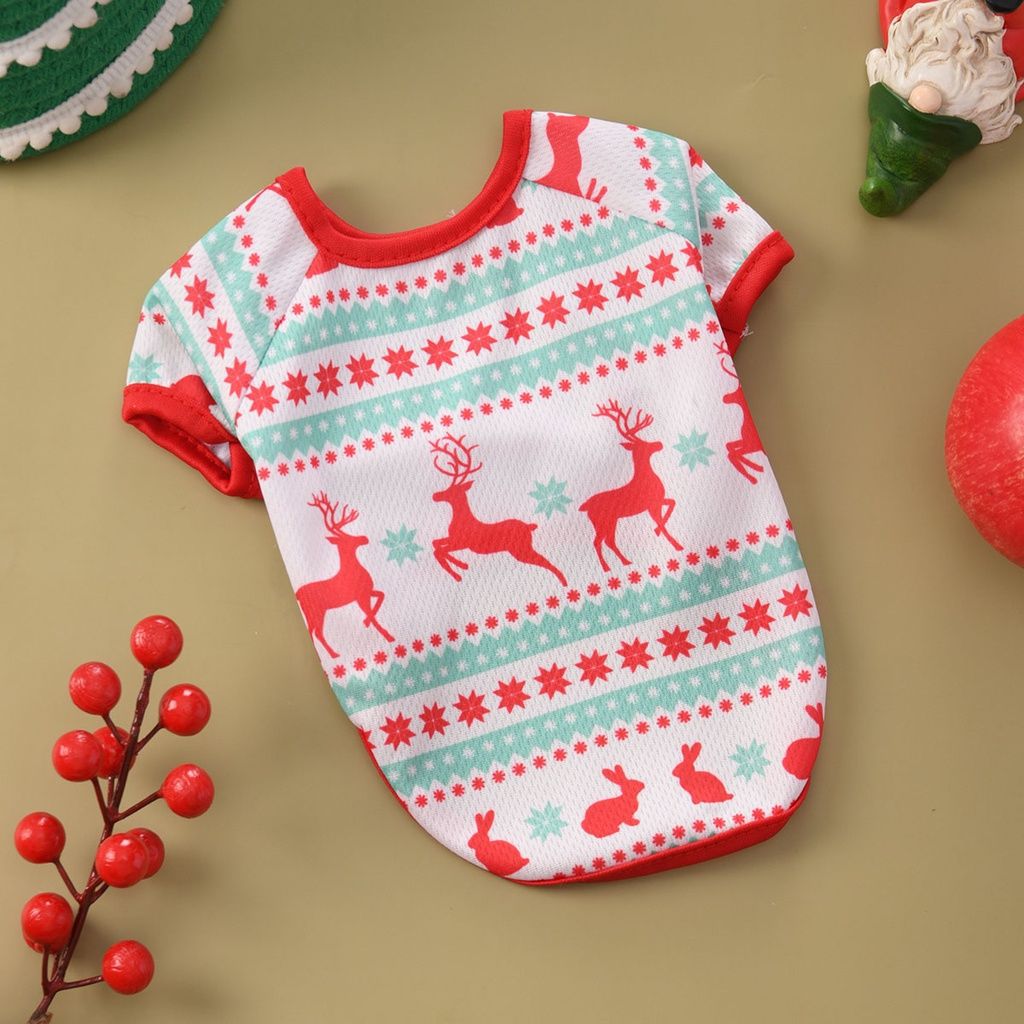 HKM-3887677 Universal White Polyester Pet Clothing for Cats and Dogs in European and American Style